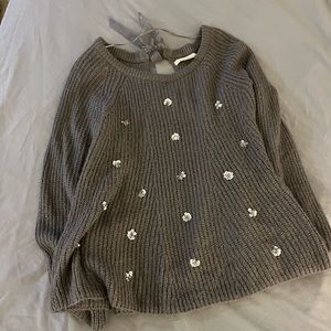 LC Lauren Conrad Gray Sweater sz S